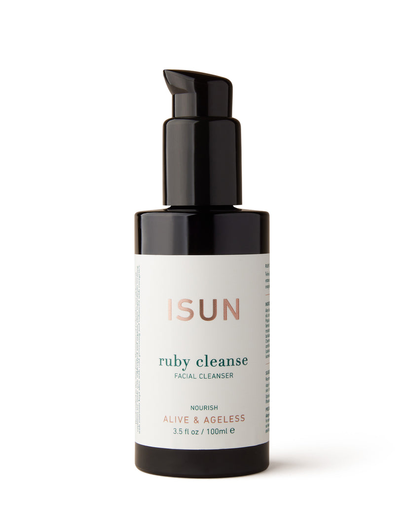 ISUN Ruby Cleanse Facial Cleanser 100ml Bottle