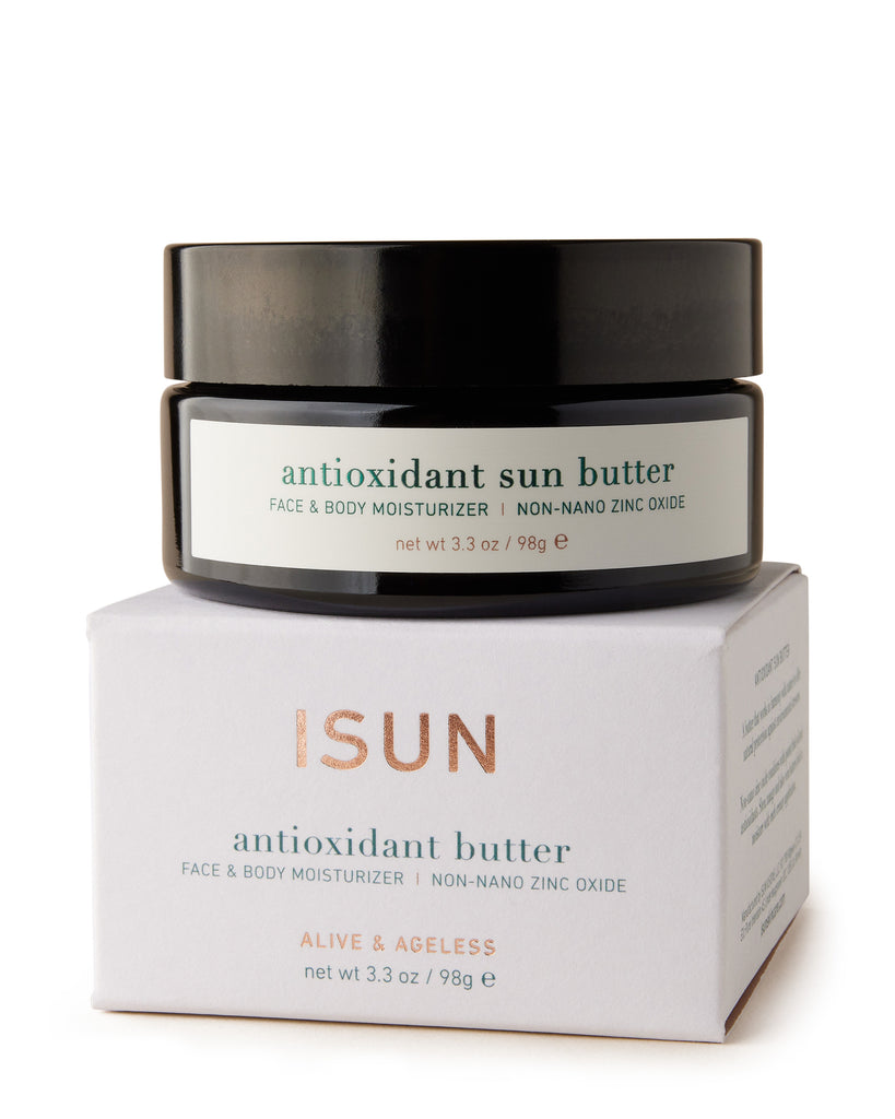ISUN Antioxidant Sun Butter with Non-Nano Zinc Oxide 100ml Jar with Box