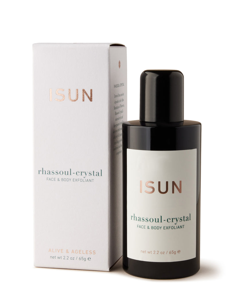 ISUN Rhassoul Crystal Face and Body Exfoliant 100ml Bottle with Box