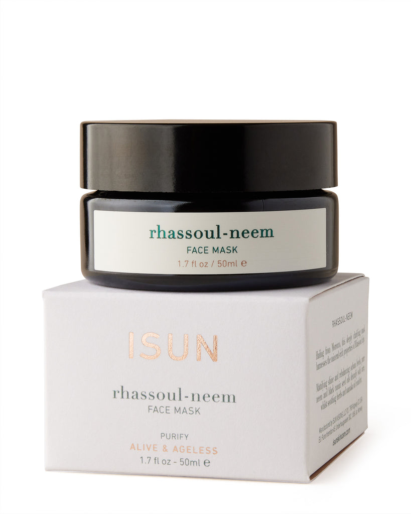 ISUN Rhassoul-Neem Face Mask 50ml Jar with Box